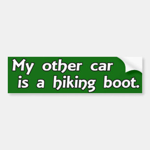 Mijn andere auto is een wandelaar bumpersticker