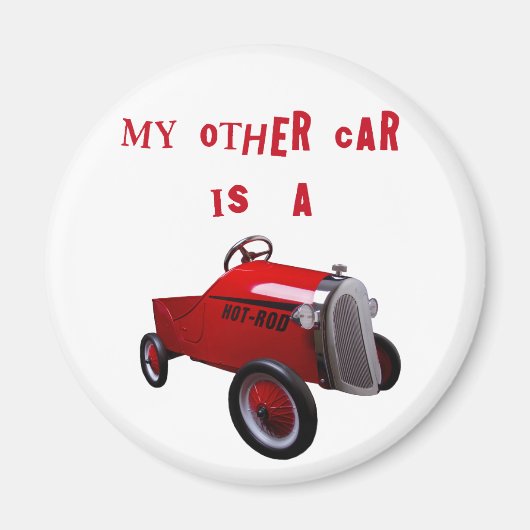 Mijn andere auto is een warme weg magneet (Voorkant)