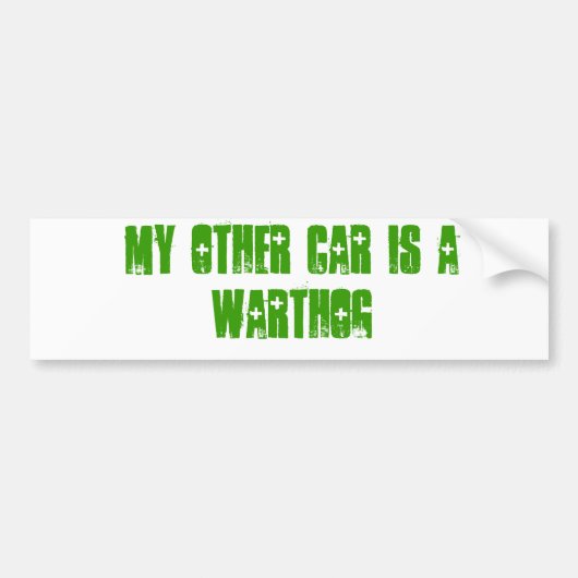 Mijn andere auto is een warthoek bumpersticker (Voorkant)