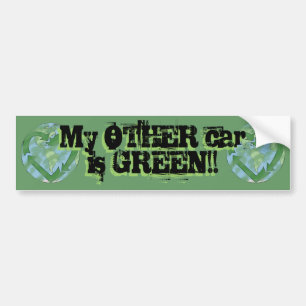 Mijn andere auto is Groen! Bumpersticker