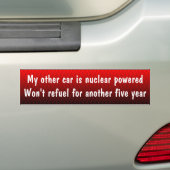 Mijn andere auto is kernenergie bumpersticker (Op auto)
