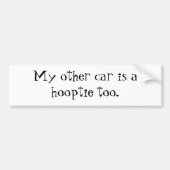 Mijn andere auto is ook een klooster. bumpersticker (Voorkant)