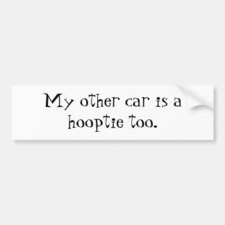 Mijn andere auto is ook een klooster. bumpersticker