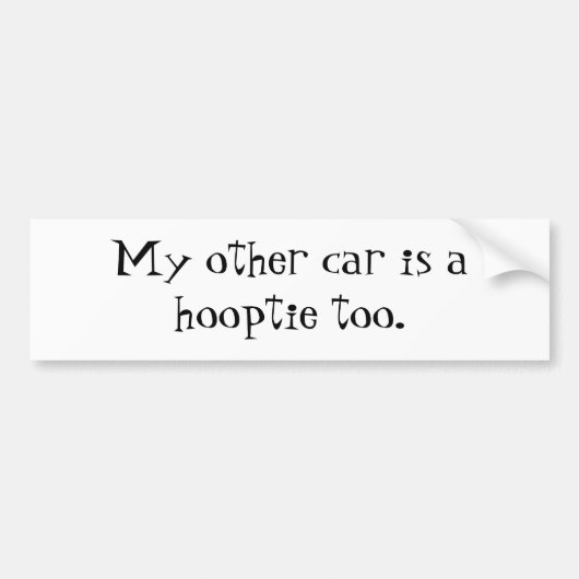 Mijn andere auto is ook een klooster. bumpersticker (Voorkant)