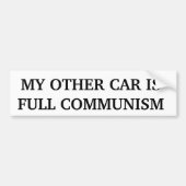 Mijn andere auto is volledig communisme bumpersticker (Voorkant)