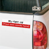 mijn-andere-auto sjabloon bumpersticker (Op Truck)