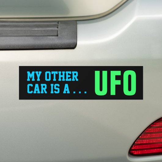MIJN ANDERE AUTO - UFO-bumpersticker Bumpersticker (Op auto)