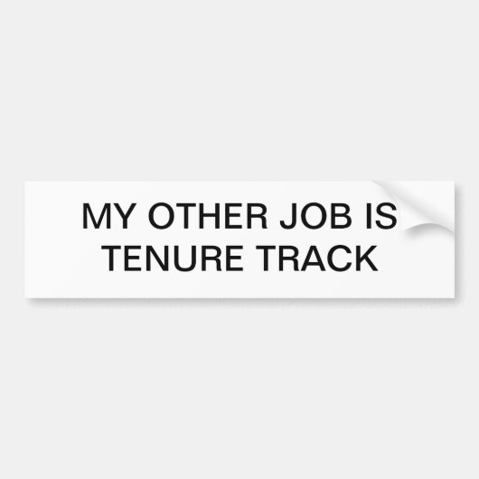 mijn andere baan is huurspoor bumpersticker (Voorkant)