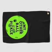 Mijn andere bal is een augurk golfer groene pickle golfhanddoek (Horizontaal)