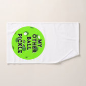 Mijn andere bal is een augurk golfer groene pickle handdoek (Handdoek)