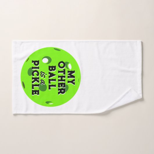 Mijn andere bal is een augurk golfer groene pickle handdoek (Handdoek)