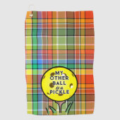 Mijn andere bal is een pickle golfer pickleball ge golfhanddoek (Voorkant)
