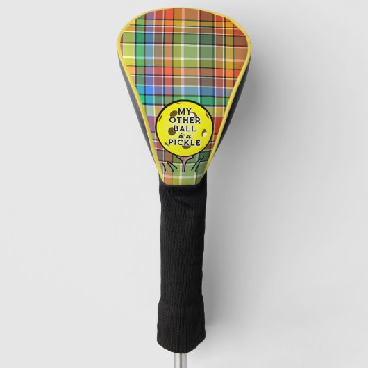 Mijn andere bal is een pickle golfer pickleball ge golfheadcover (Voorkant)