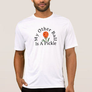 Mijn andere bal is een pickle Sinaasappel golfpick T-shirt