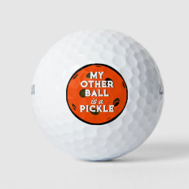 Mijn andere balletje is een pickle golfer Sinaasap Golfballen