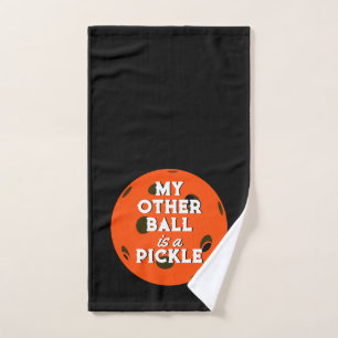 Mijn andere balletje is een pickle golfer Sinaasap Handdoek