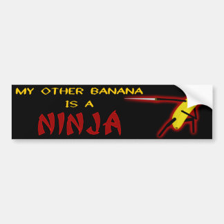Mijn andere banaan is een Ninja Bumpersticker