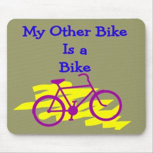 Mijn andere Bike is een Bike-Gekke wielerschotel Muismat