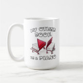 Mijn andere boek is een piano, voor toetsenist koffiemok (Links)