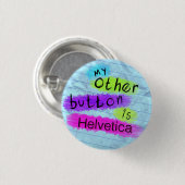 Mijn andere Button is Helvetica (Voorkant /achterkant)