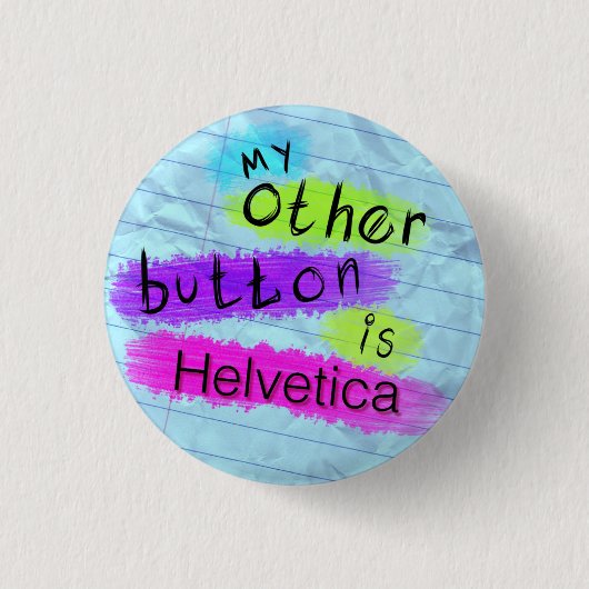 Mijn andere Button is Helvetica (Voorkant)