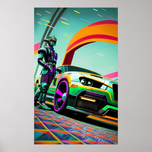 Mijn andere chauffeur is een auto poster (Voorkant)