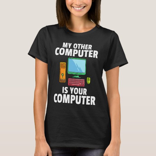 Mijn andere computer is de technische hacker van u t-shirt (Voorkant)