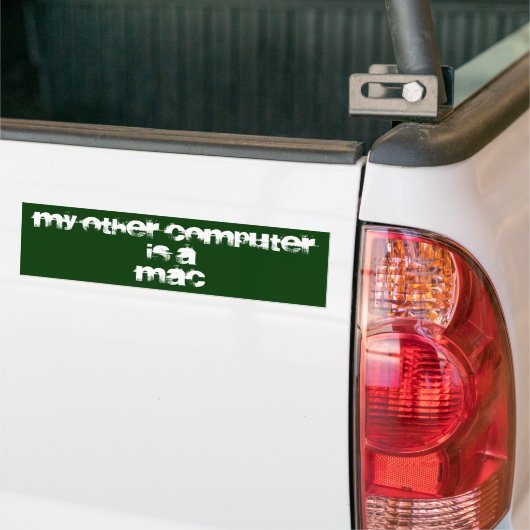 Mijn andere computer is een... bumpersticker (Op Truck)