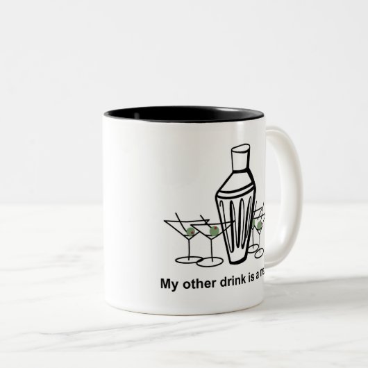 Mijn andere drink is een martini - mok (Voorkant rechts)