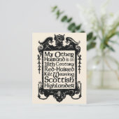 Mijn andere echtgenoot - Highlander Briefkaart (Staand voorkant)