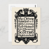 Mijn andere echtgenoot - Highlander Briefkaart (Voorkant / Achterkant)