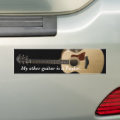Mijn andere gitaar is een Taylor. Bumpersticker (Op auto)