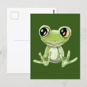 Mijn Andere Groene Kikker Vriend Ansichtkaart Briefkaart