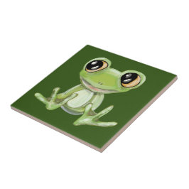 Mijn Andere Groene Kikker Vriend Keramische Tegel Tegeltje