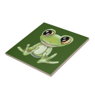 Mijn Andere Groene Kikker Vriend Keramische Tegel Tegeltje