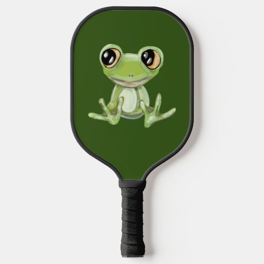 Mijn andere groene kikkervis pickleball paddle (Voorkant)