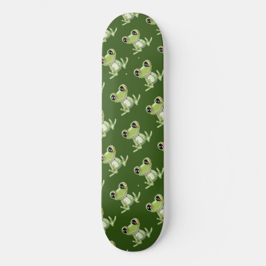 Mijn andere groene kikkervis-skateboard persoonlijk skateboard (Voorkant)