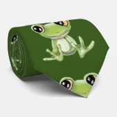 Mijn andere groene kikkervis-Stropdas Stropdas (Opgerold)