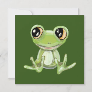 Mijn andere groene kikkervisfeestdag-Kaart Feestdagenkaart