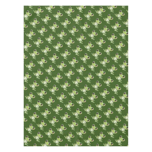 Mijn andere groene kikkervisje tafelkleed (Voorkant)