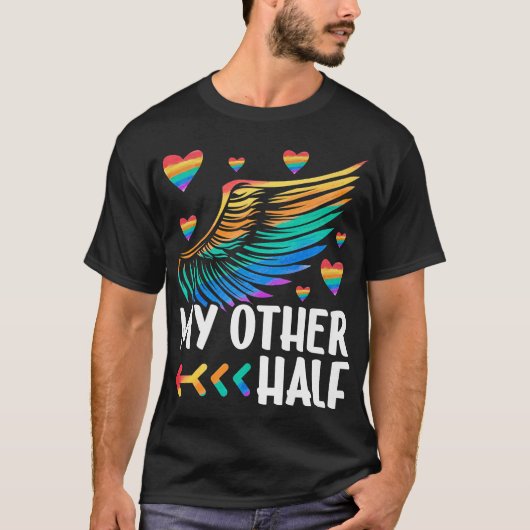 Mijn andere Half-LGBTQ+-paar komt overeen met homo T-shirt (Voorkant)