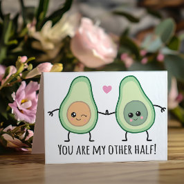Mijn andere halve Avocado Funny Valentijnsdag Feestdagen Kaart