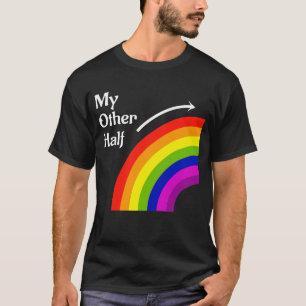 Mijn andere halve regenboog die recht op T-Shirt p