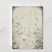 Mijn andere halve vlinder Wildflower bruiloft Kaart (Achterkant)