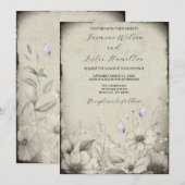 Mijn andere halve vlinder Wildflower bruiloft Kaart (Voorkant / Achterkant)