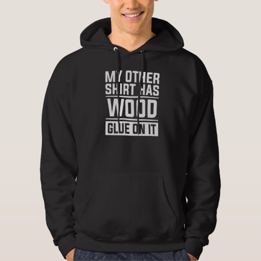 Mijn andere heeft houtslet op het bos hoodie (Voorkant)