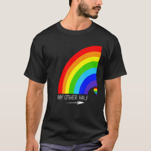 Mijn andere helft Gay Paar Rainbow Pride Cool LGBT T-shirt