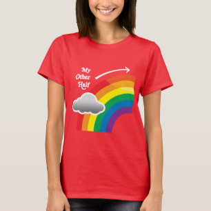 MIJN ANDERE HELFT IS WEG - white.png T-shirt