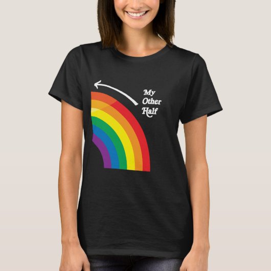 MIJN ANDERE HELFT RECHTS T-SHIRT (Voorkant)