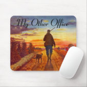 "Mijn andere Kantoor" Bird Dog Evening Hunt Mousep Muismat (Met muis)